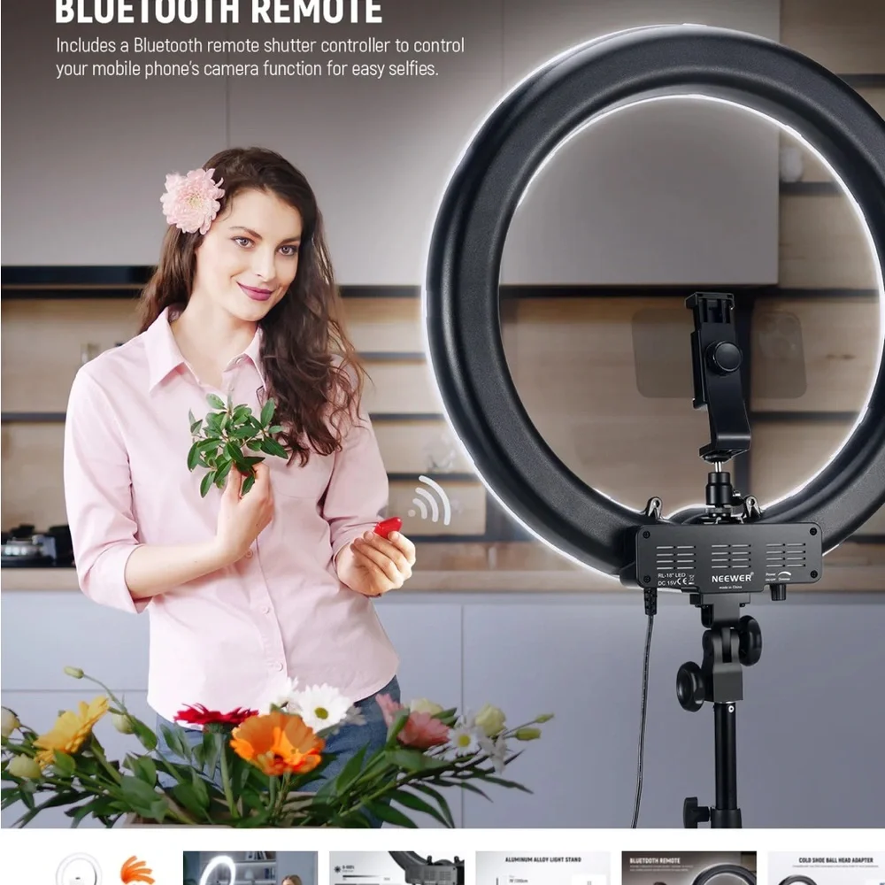 NEEWER RL-18 New Version 18 Inch LED Ring Light